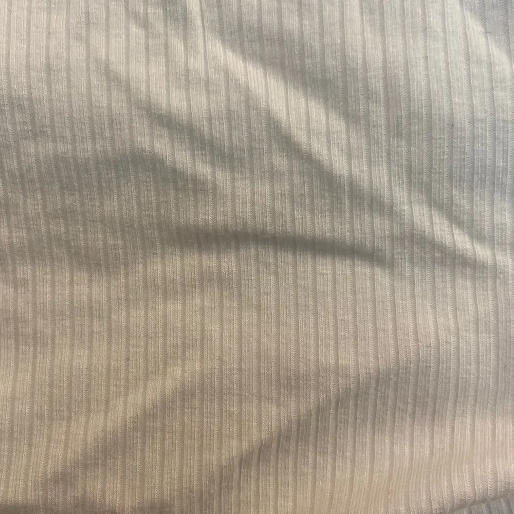 AFRM Ruched Ribbed Halter Top - White XL - Picture 3 of 6